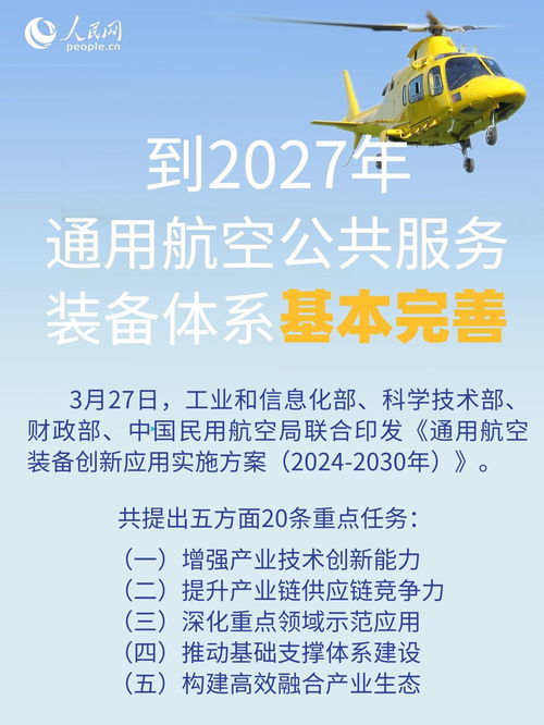 工信部发布目标 到2027年通用航空公共服务装备体系基本完善，低空经济将注入新动力